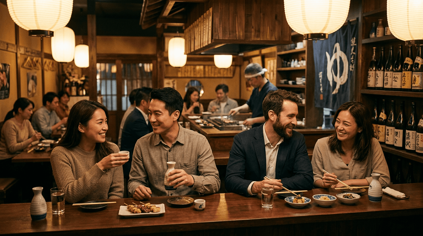 ブランド体験としての居酒屋の空気感を表現したイメージ
